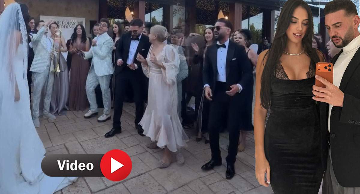 Primele imagini de la petrecerea de nuntă a lui Dorian Popa cu soția! Cei doi au încins ringul de dans