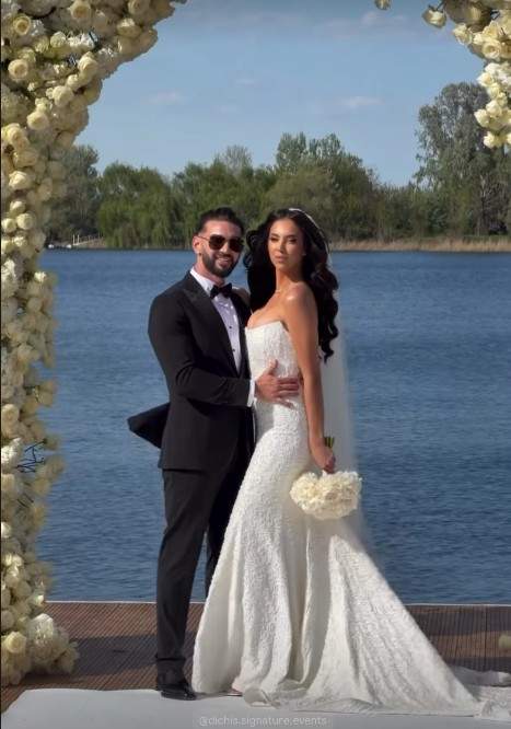 Primele imagini de la petrecerea de nuntă a lui Dorian Popa cu soția! Cei doi au încins ringul de dans