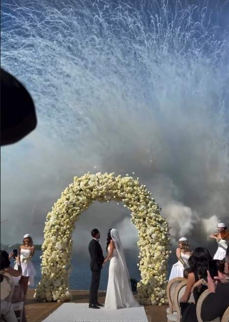 Primele imagini de la petrecerea de nuntă a lui Dorian Popa cu soția! Cei doi au încins ringul de dans