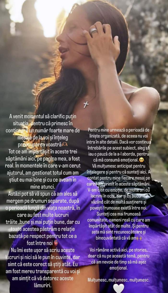 Cristina Petre de la Insula Iubirii a confirmat despărțirea de Andrei Rotaru. Ce planuri are pentru perioada următoare