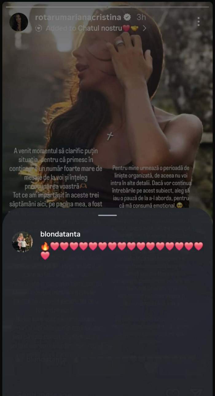 Mama Cristinei Petre, prima reacție după ce fiica ei a anunțat despărțirea de Andrei Rotaru. Ce a făcut femeia