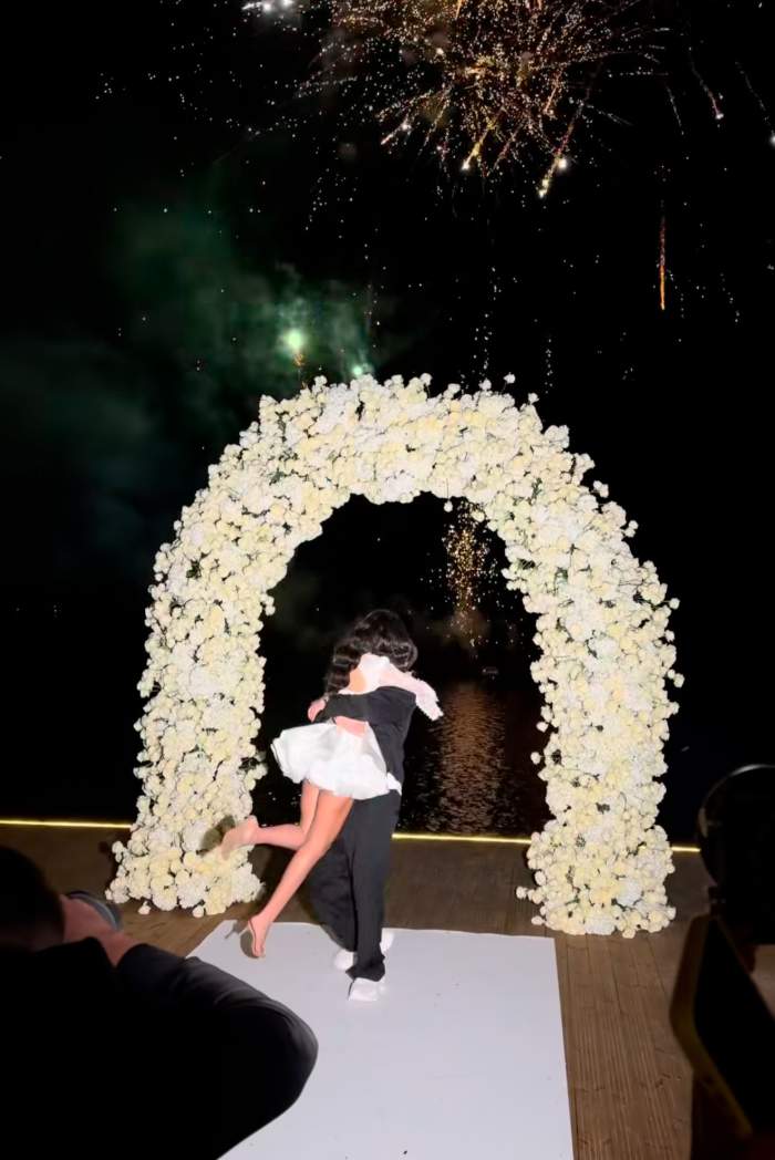 Dorian Popa și Andreea, soția lui