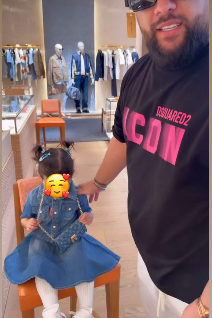 Tzancă Uraganu și-a scos fiica cea mică la shopping