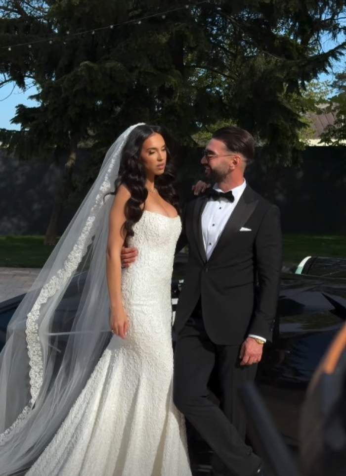 Dorian Popa și Andreea, la nuntă