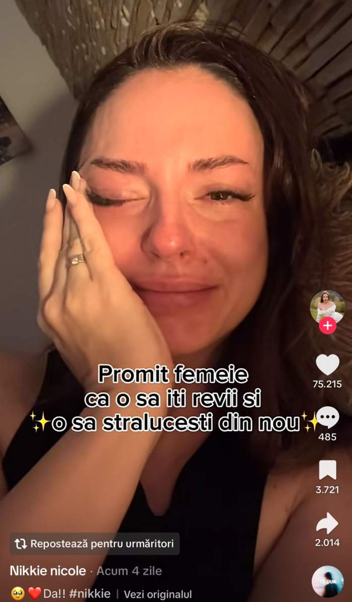 Nikkie Nicole plânge