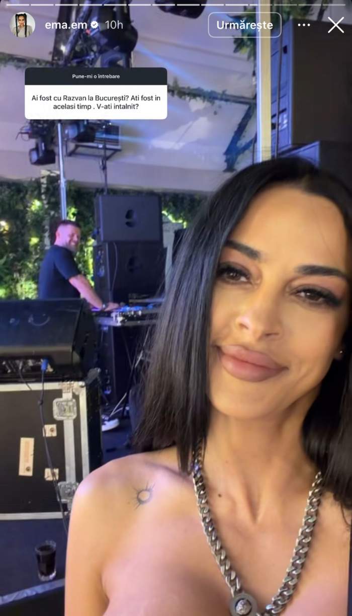 Ema Oprișan, răspuns pentru cei care au întrebat-o dacă s-a întâlnit cu Răzvan Kovacs la București