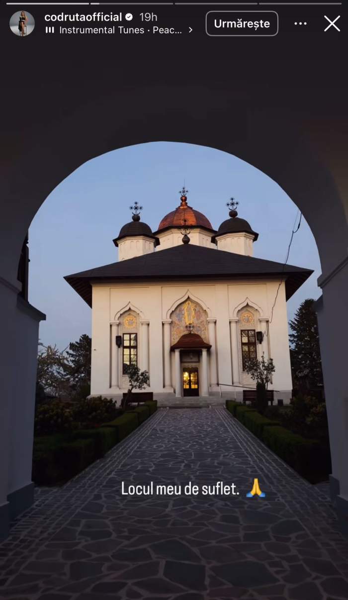 Codruța Filip, la mănăstire