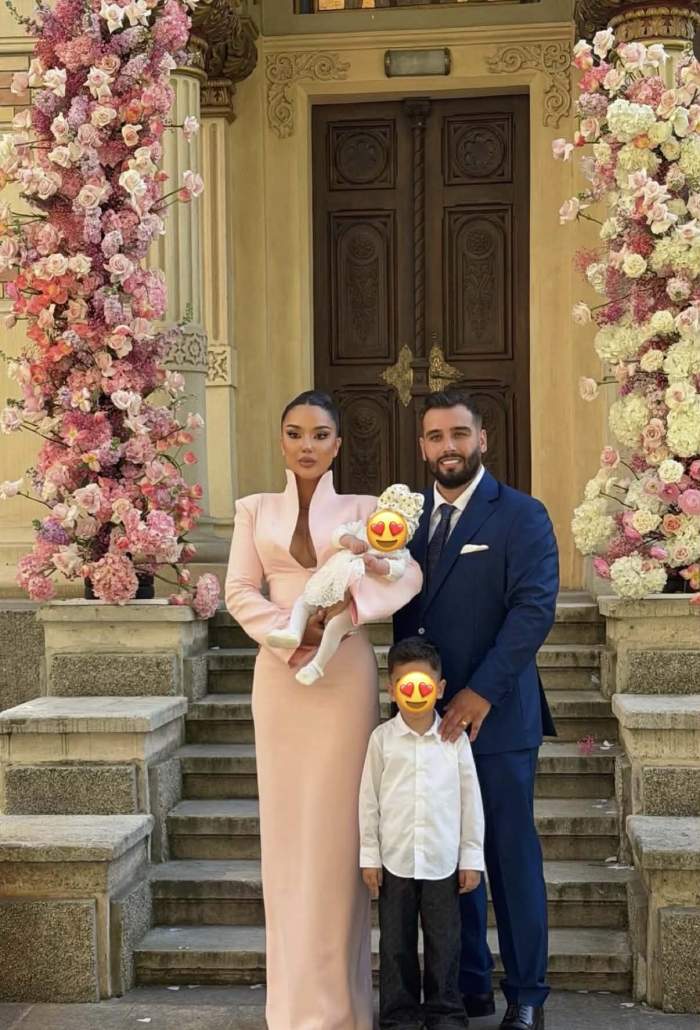 Larisa Udilă și soțul ei, nași de botez! Cei doi au creștinat o fetiță. Primele imagini de la eveniment