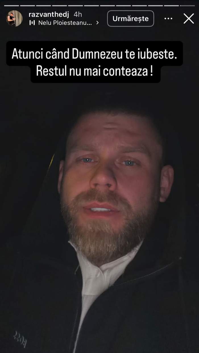 Răzvan Kovacs, în mașină