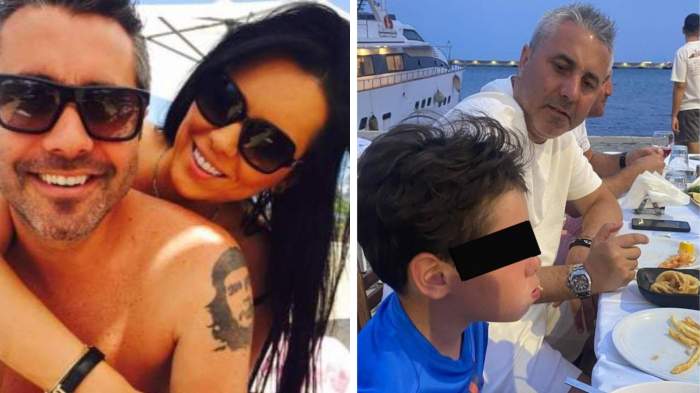 Colaj foto cu Raluca Macovei, Adrian Neaga și unul dintre copiii lor