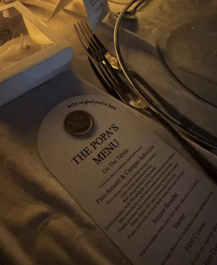 Meniul de la nunta lui Dorian Popa