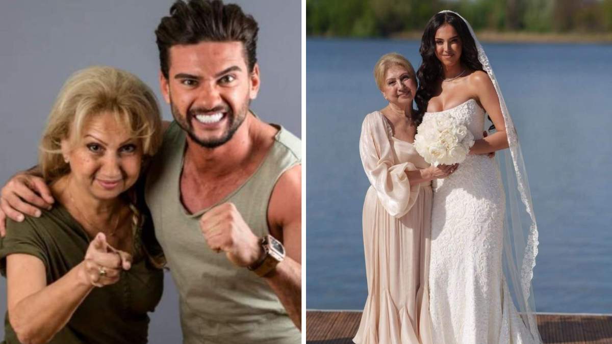 Colaj foto cu Dorian Popa, mama și soția lui