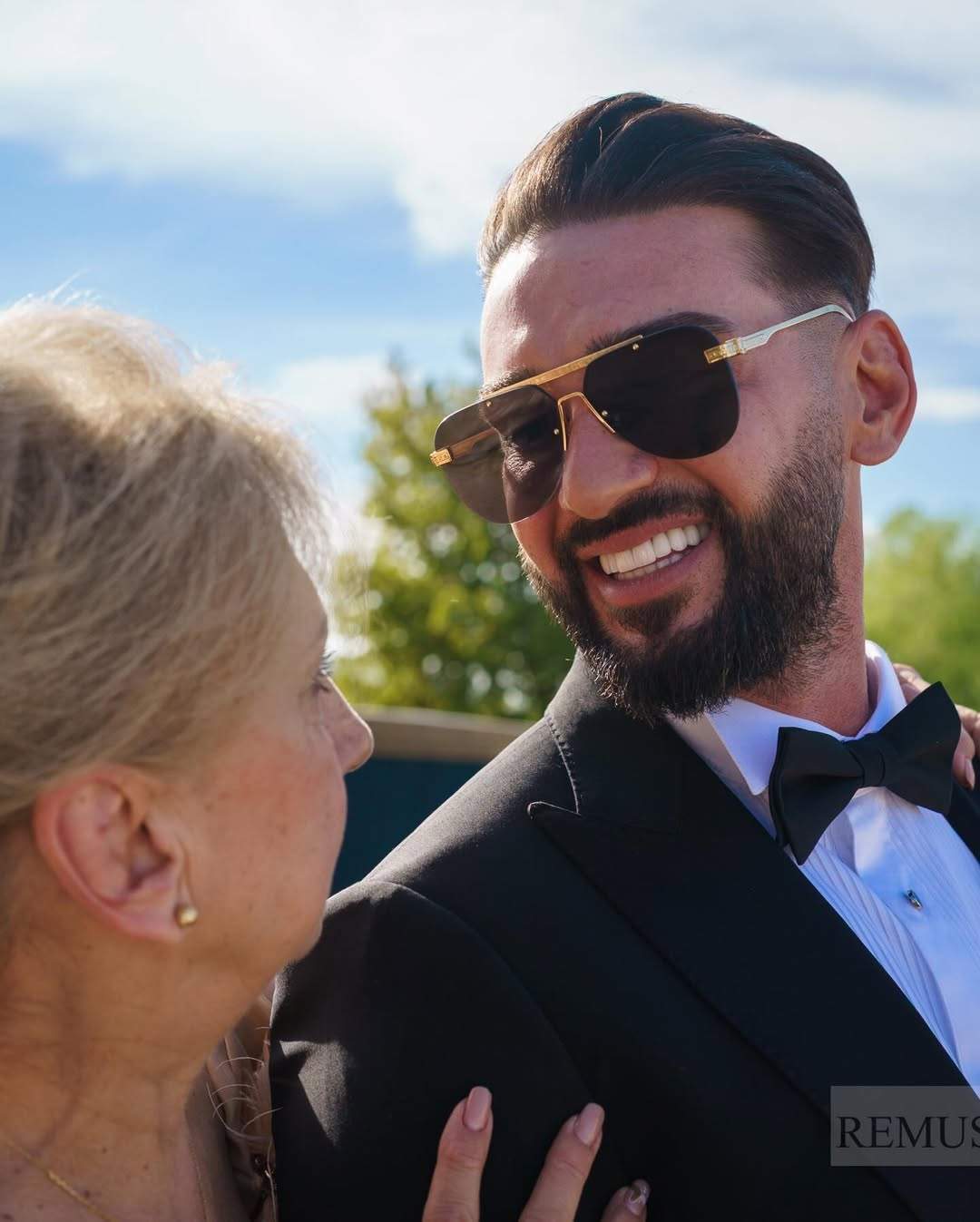 Dorian Popa, alături de mama lui