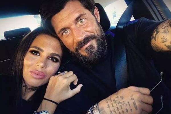 Cristina Petre și Andrei Rotaru, în mașină