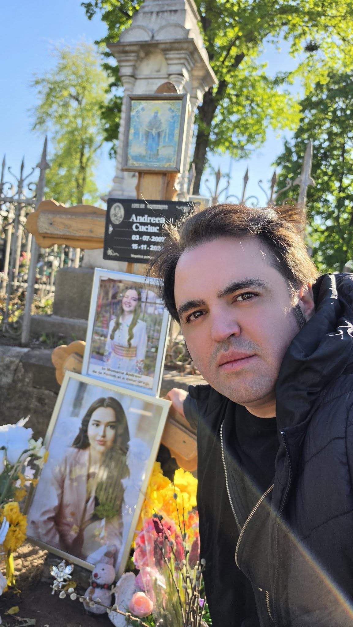 igor cuciuc cu crucea fiicei sale