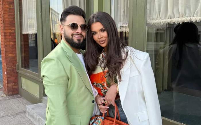 Andra Volos și Robert Lele, în ipostaze romantice