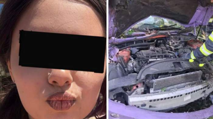 Colaj foto cu Erika și accidentul în care a murit