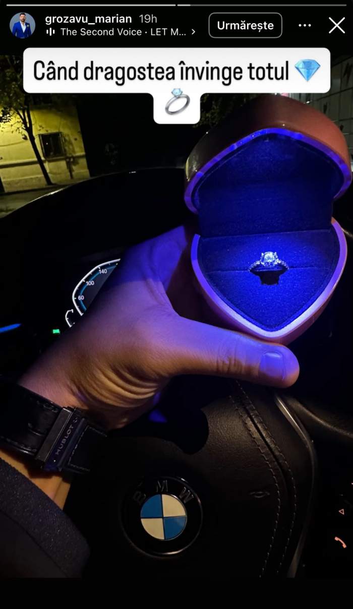 Inelul cumpărat de Marian Grozavu pentru Bianca Dan