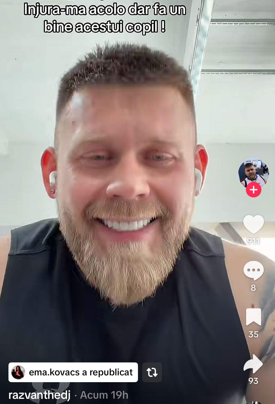 Răzvan Kovacs, pe TikTok