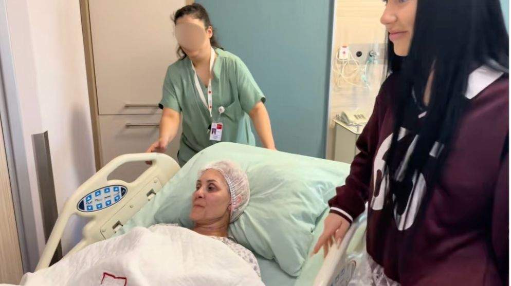 Mama Iasminei înainte de operație