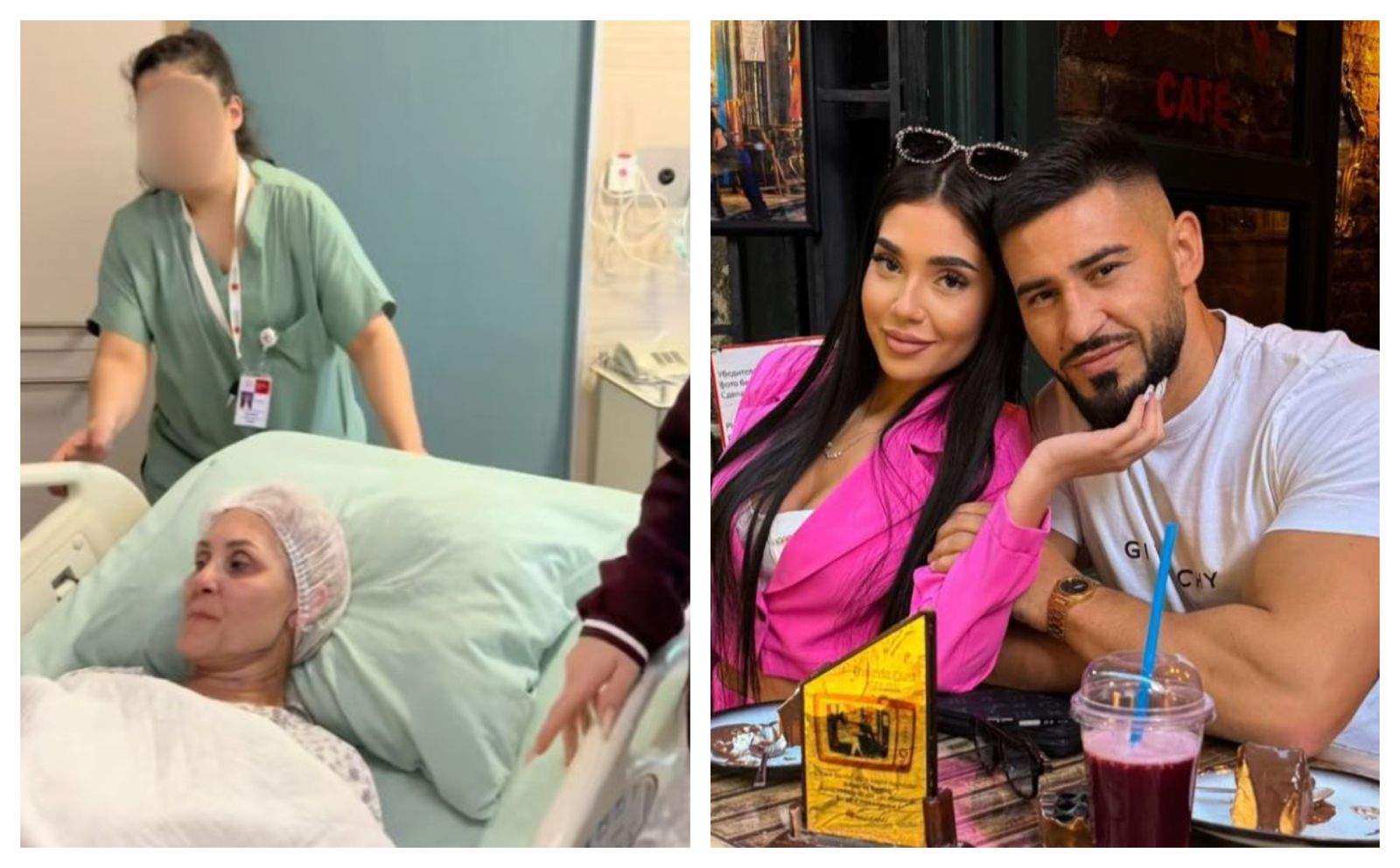 Colaj foto cu Iasmina, Bogdan Mocanu și mama ei