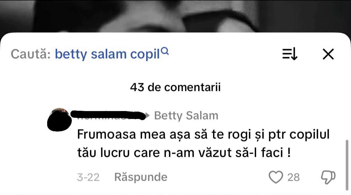 Betty Salam s-a rugat public pentru relația ei cu Roberto Tudor. Fanii au pus-o la punct grav