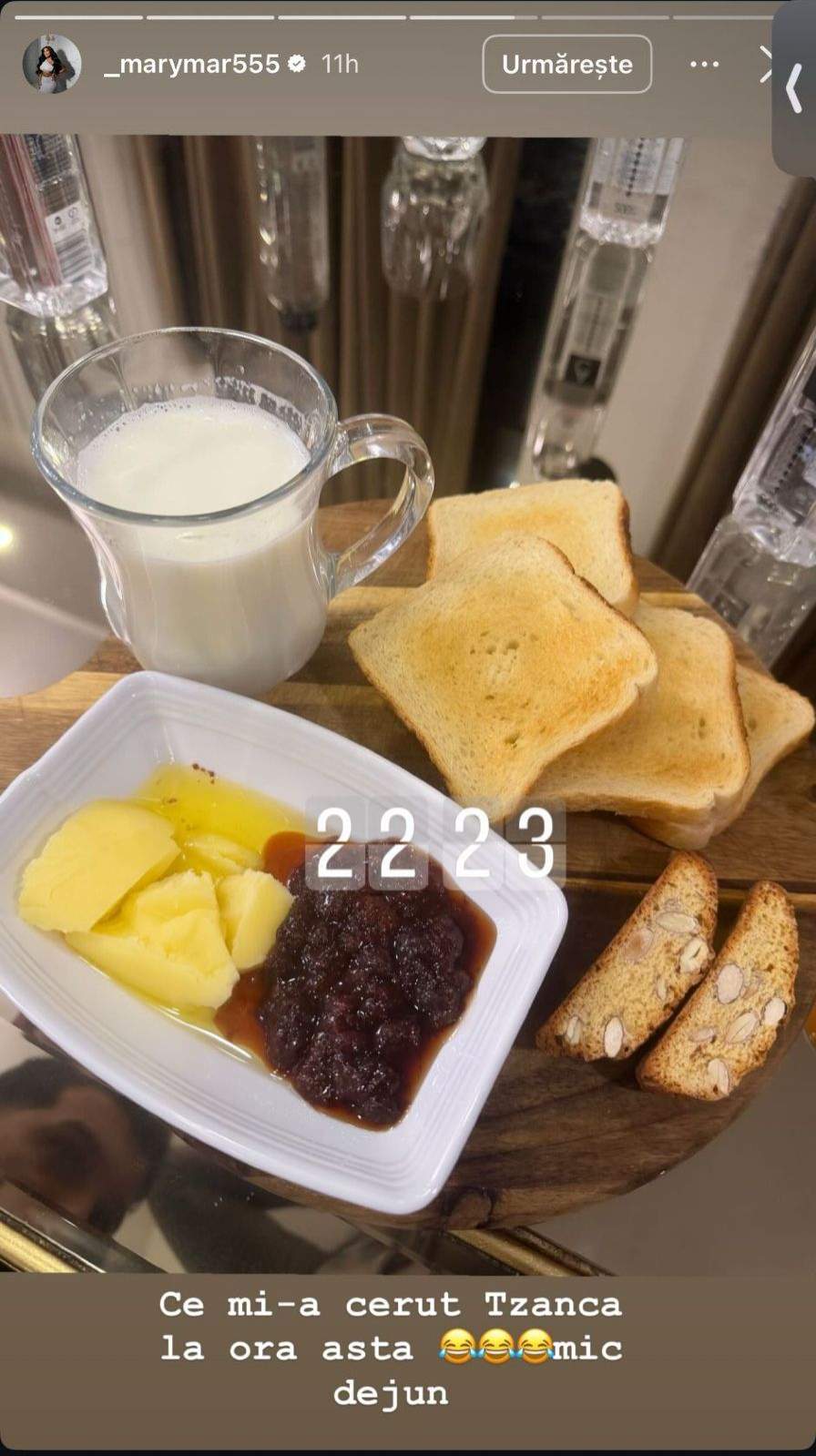 Alina Marymar i-a pregătit micul dejun lui Tzancă Uraganu, la ceas de seară