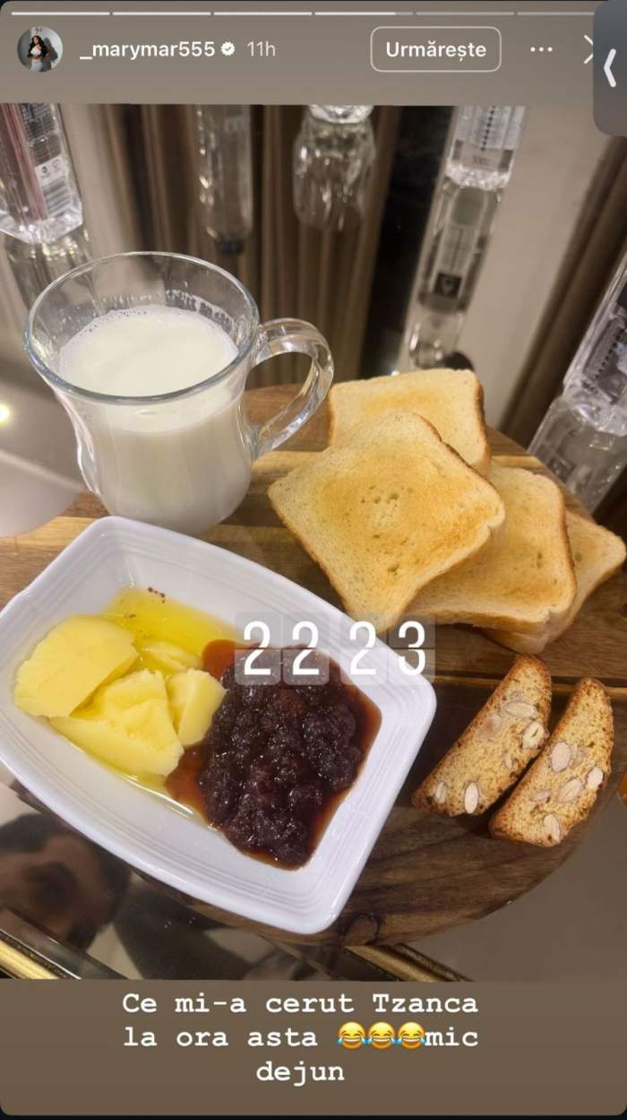 Alina Marymar i-a pregătit micul dejun lui Tzancă Uraganu, la ceas de seară