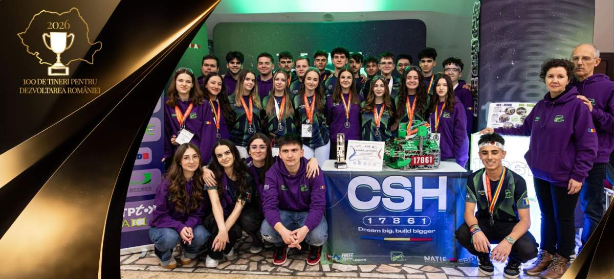 Cine sunt elevii români care au ajuns în topul mondial al roboticii și pleacă în SUA. CSH Timișoara, în campania „100 de tineri pentru dezvoltarea României”