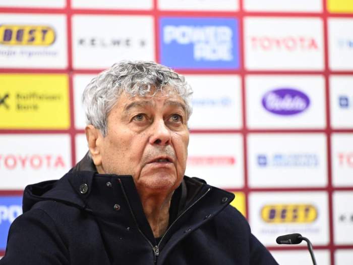 Mircea Lucescu, la o conferință de presă