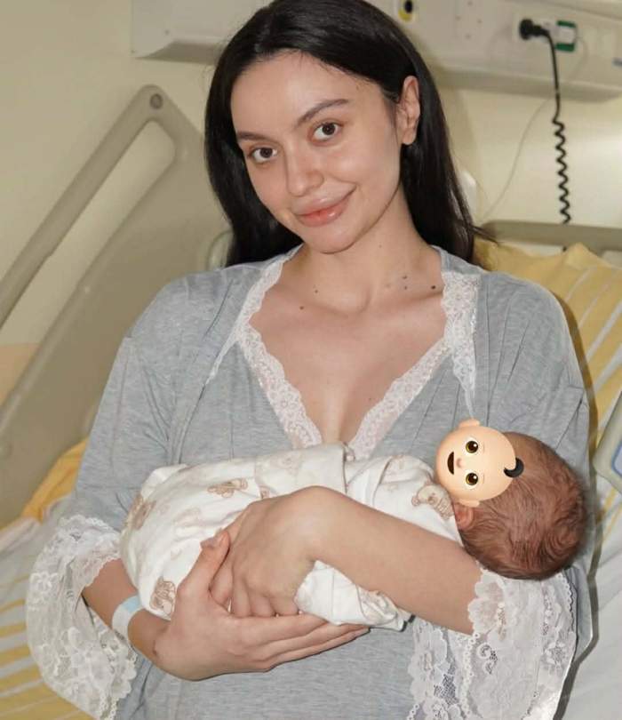 Nadina și bebelușul ei