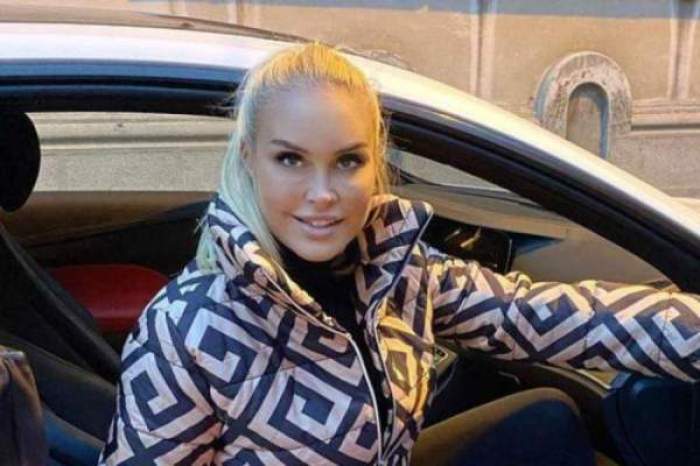 Vica Blochina în mașină