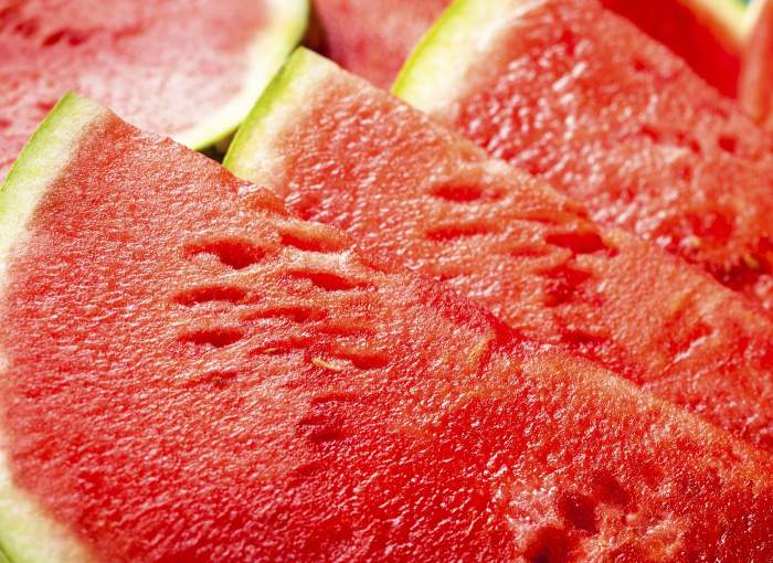 Felii de pepene verde suculent