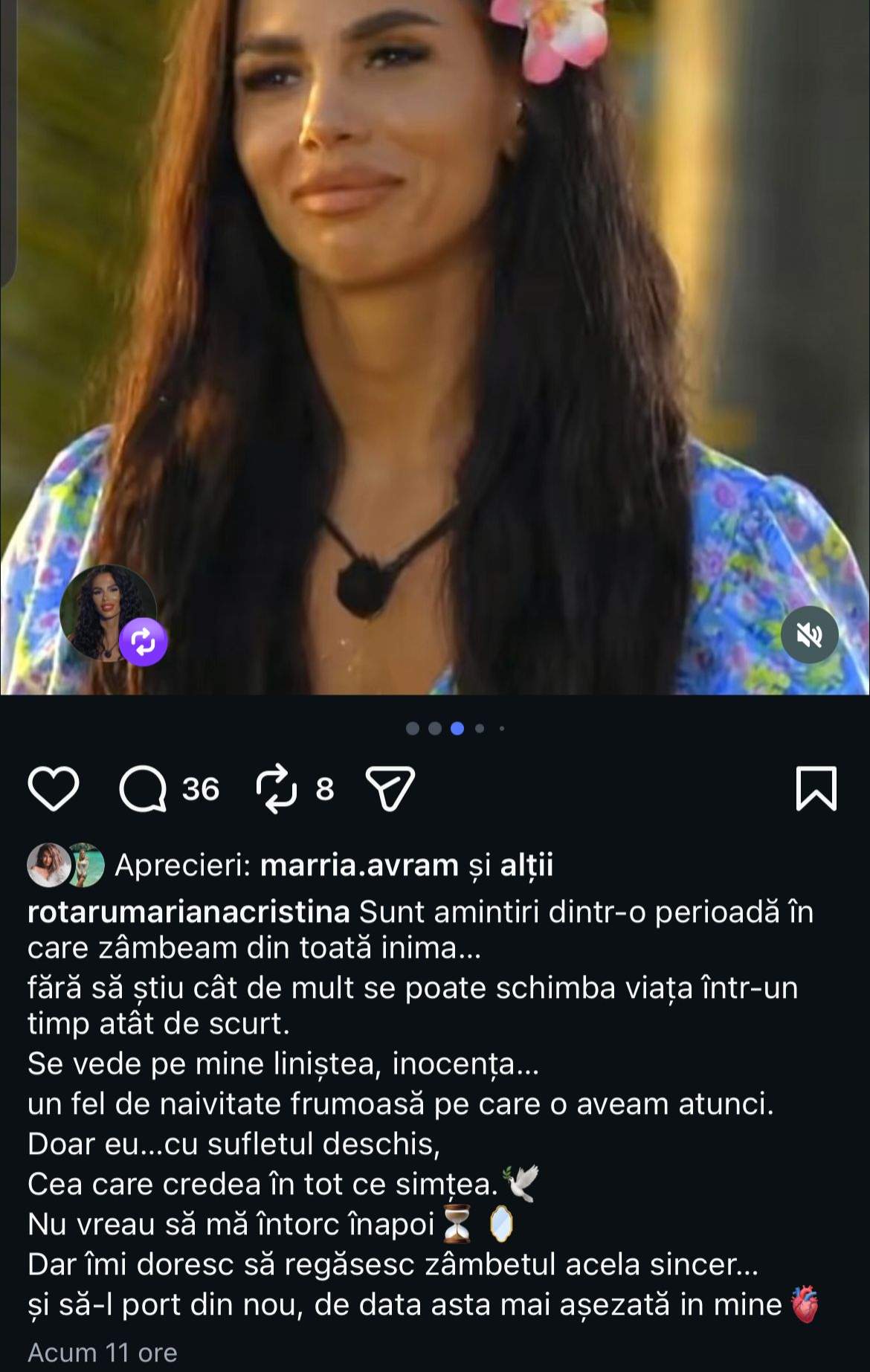 Mesajul Cristinei Petre