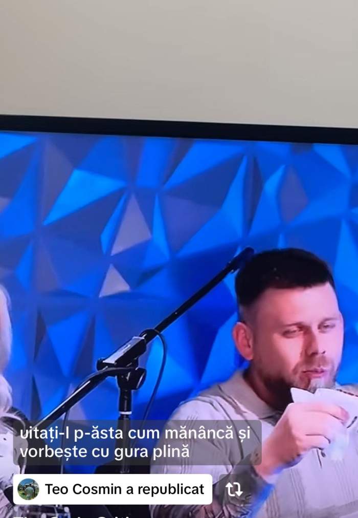 Răzvan Kovacs, mâncând