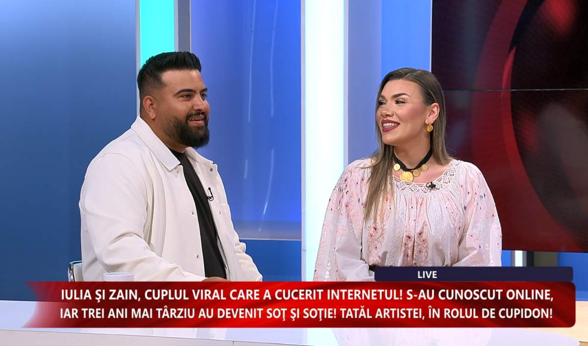 Zain și Iulia, cuplul viral care a cucerit internetul! Detalii din căsnicie, duminică, la “Spynews TV”