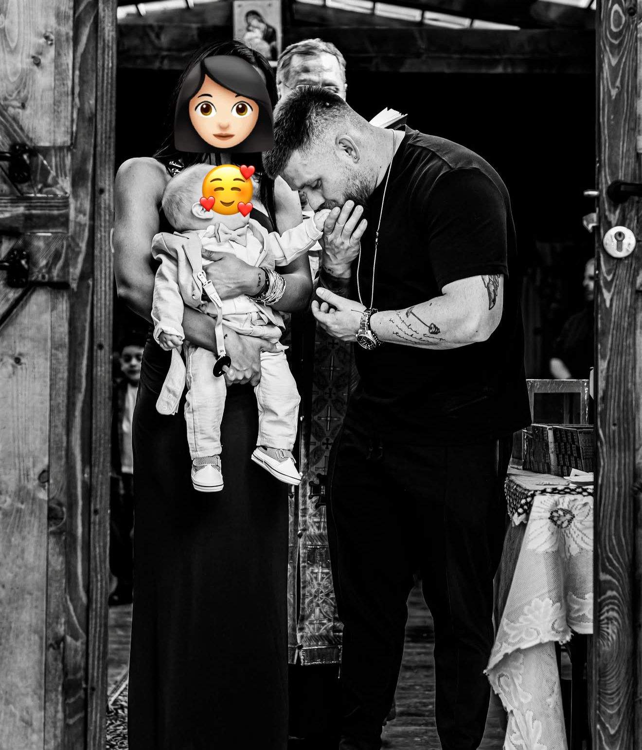 Ema Oprișan, Răzvan Kovacs și copilul pe care l-au botezat