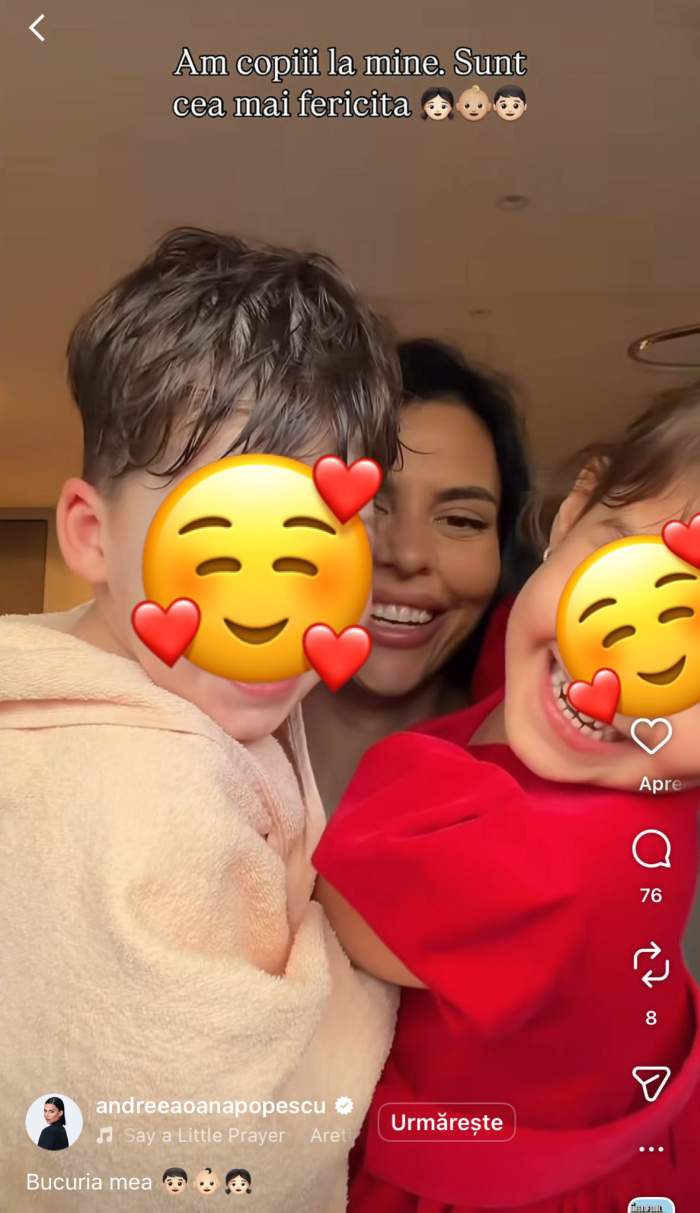 Fiul și fiica Andreei Popescu