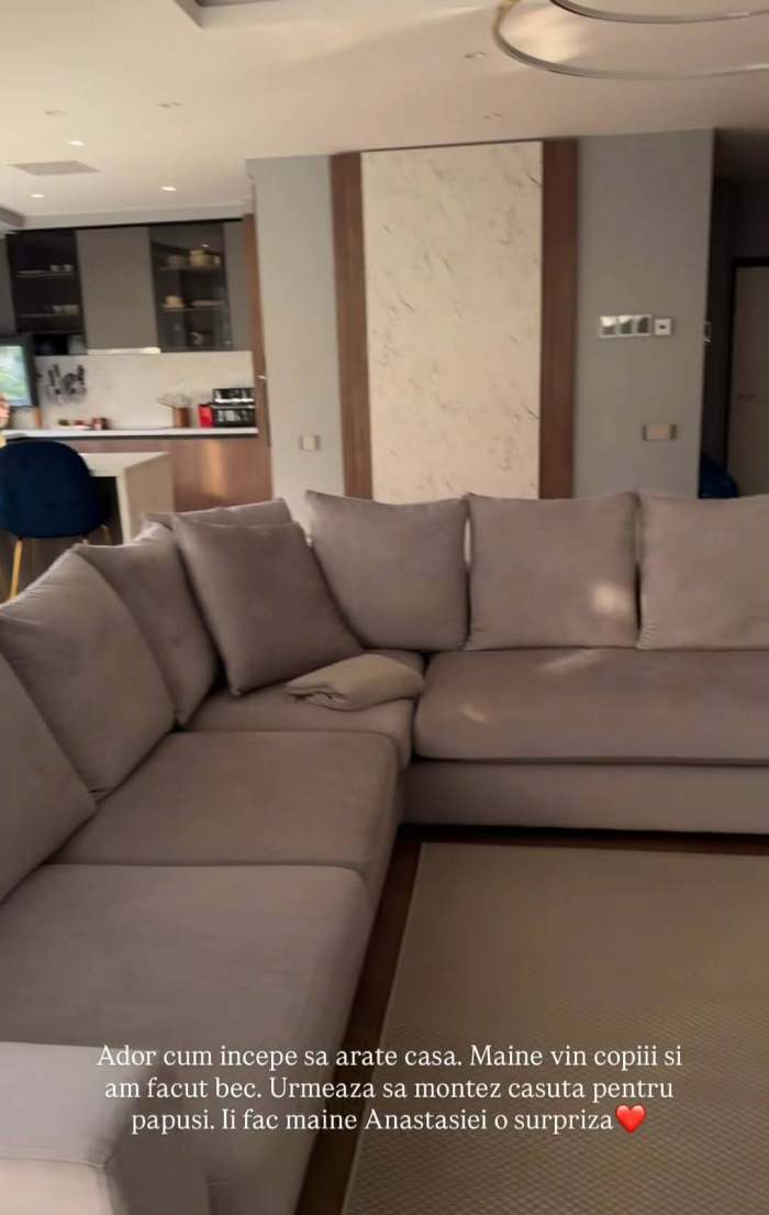 Cum arată casa în care s-a mutat Andreea Popescu! GALERIE FOTO