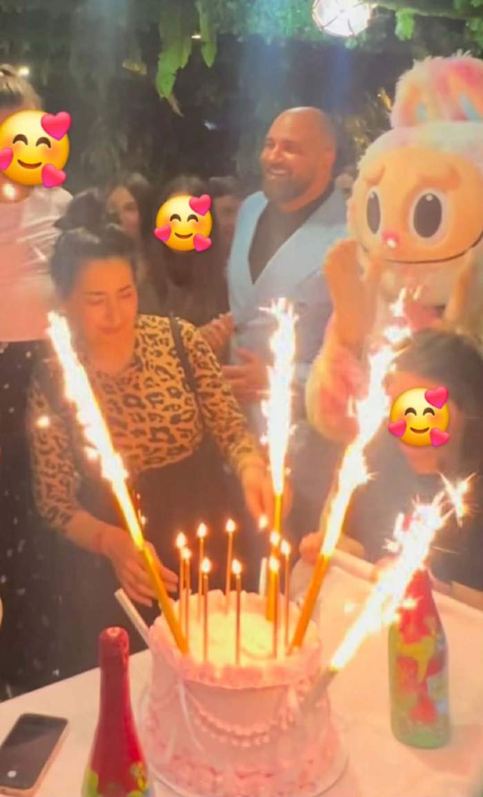 Alex Bodi la petrecerea fetiței sale