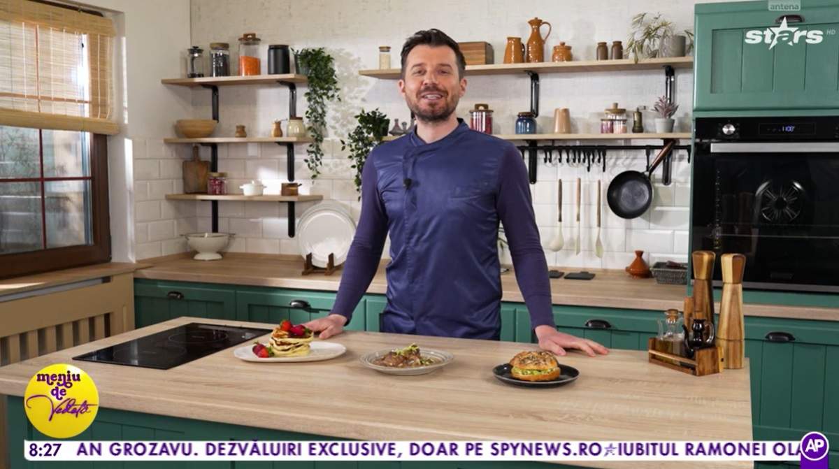 Ceafă de porc în sos cremos cu ciuperci, după rețeta lui Horia Manea. De ce ingrediente ai nevoie