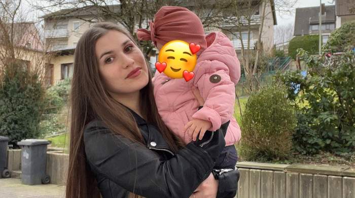 Alina Mădălina, alături de fiica ei