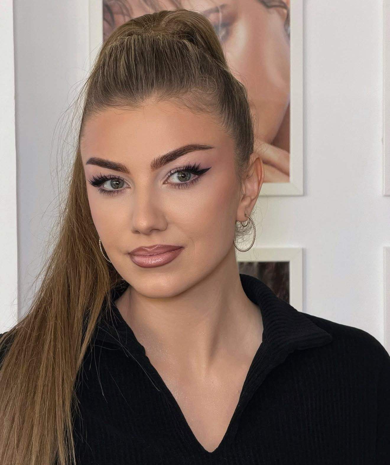 Codruța Filip machiată