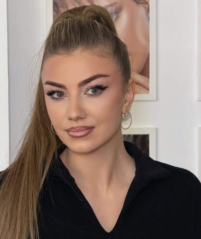 Codruța Filip machiată