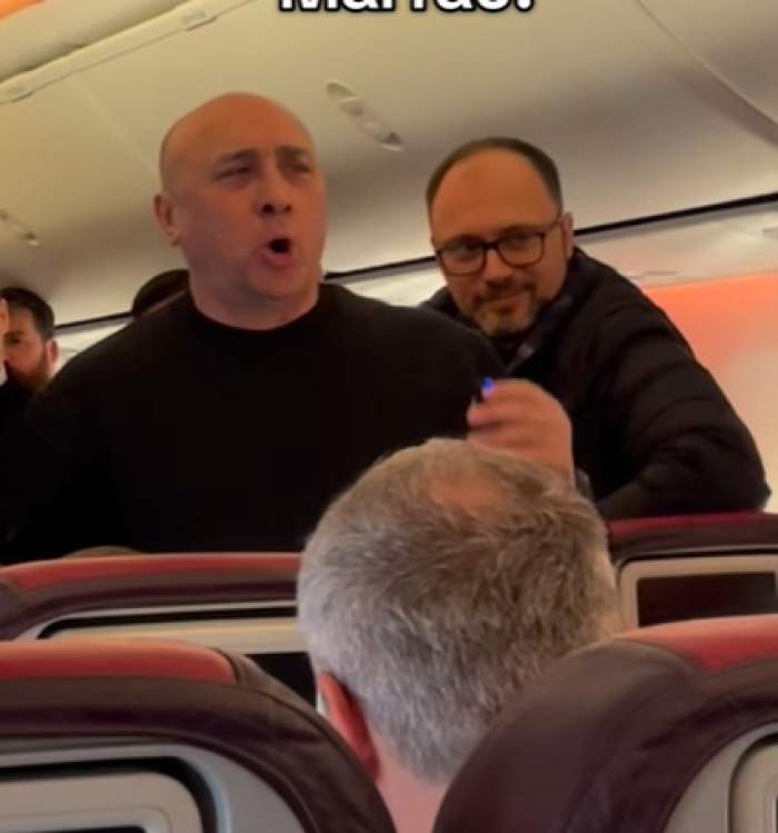 Moment inedit cu Marcel Pavel și un preot în avion! Totul a fost filmat | VIDEO