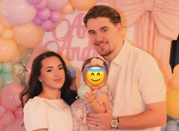 larisa iordache cu sotul si fiica lor