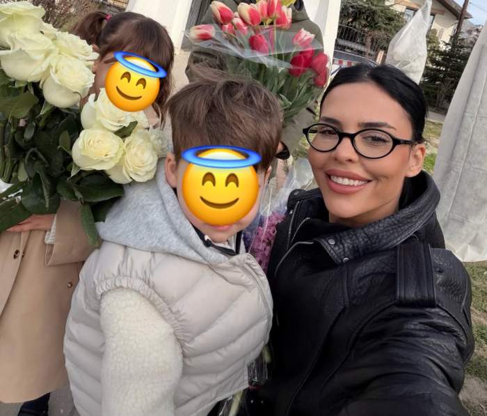 Andreea Popescu și copiii ei