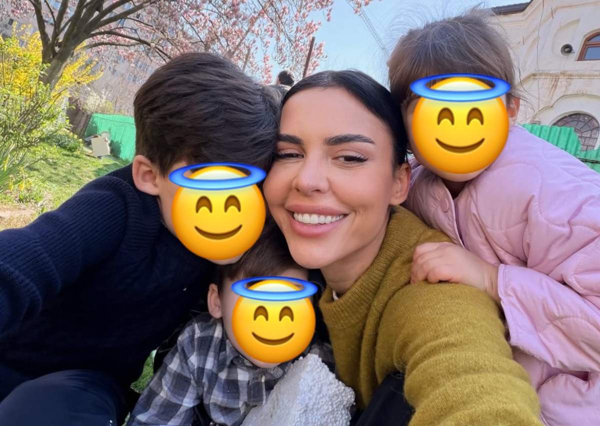 Andreea Popescu și copiii ei