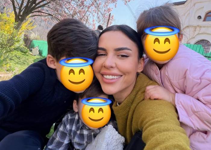 Andreea Popescu și copiii ei