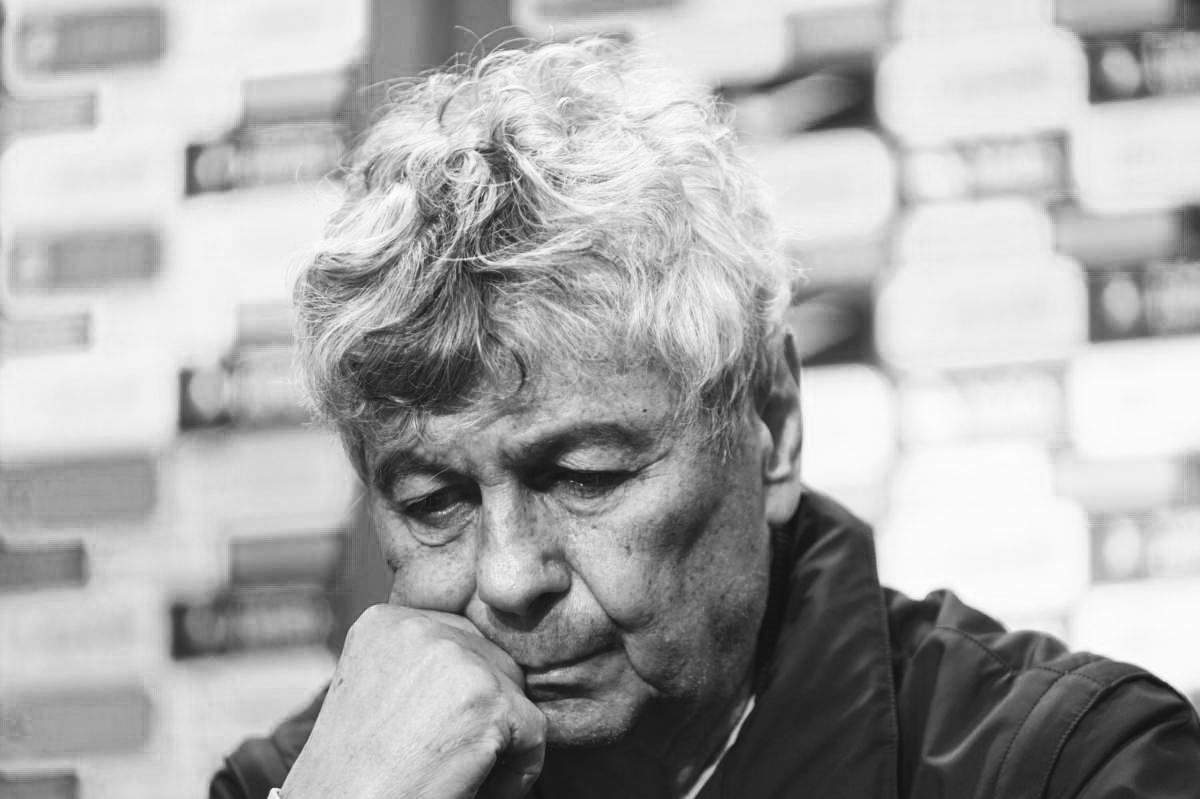 Mircea Lucescu, poză alb-negru